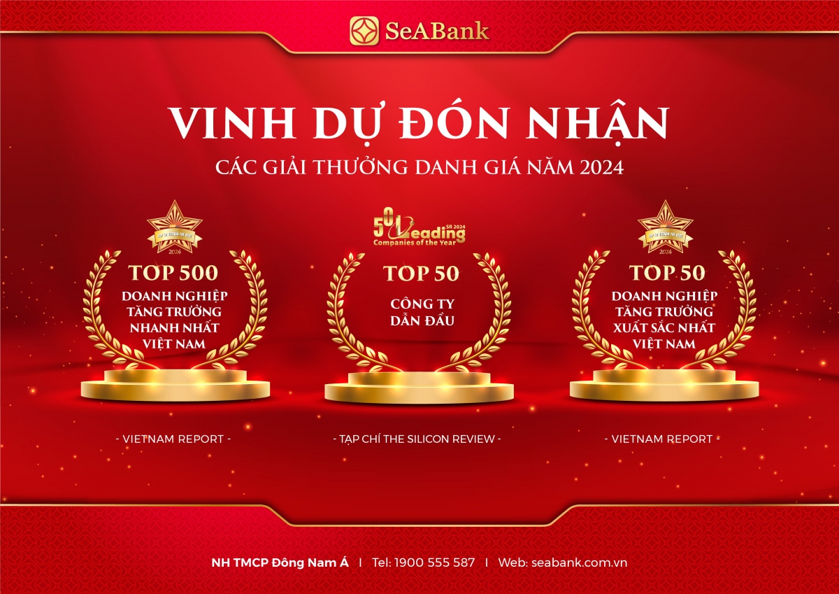 SeABank lần thứ 5 trong Top 500 doanh nghiệp tăng trưởng nhanh nhất Việt Nam